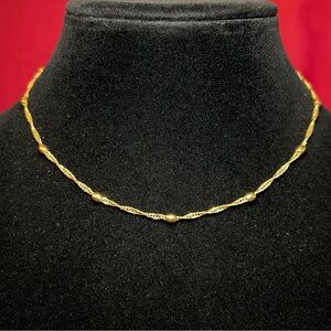 Napier Gold Tone Chain Necklace